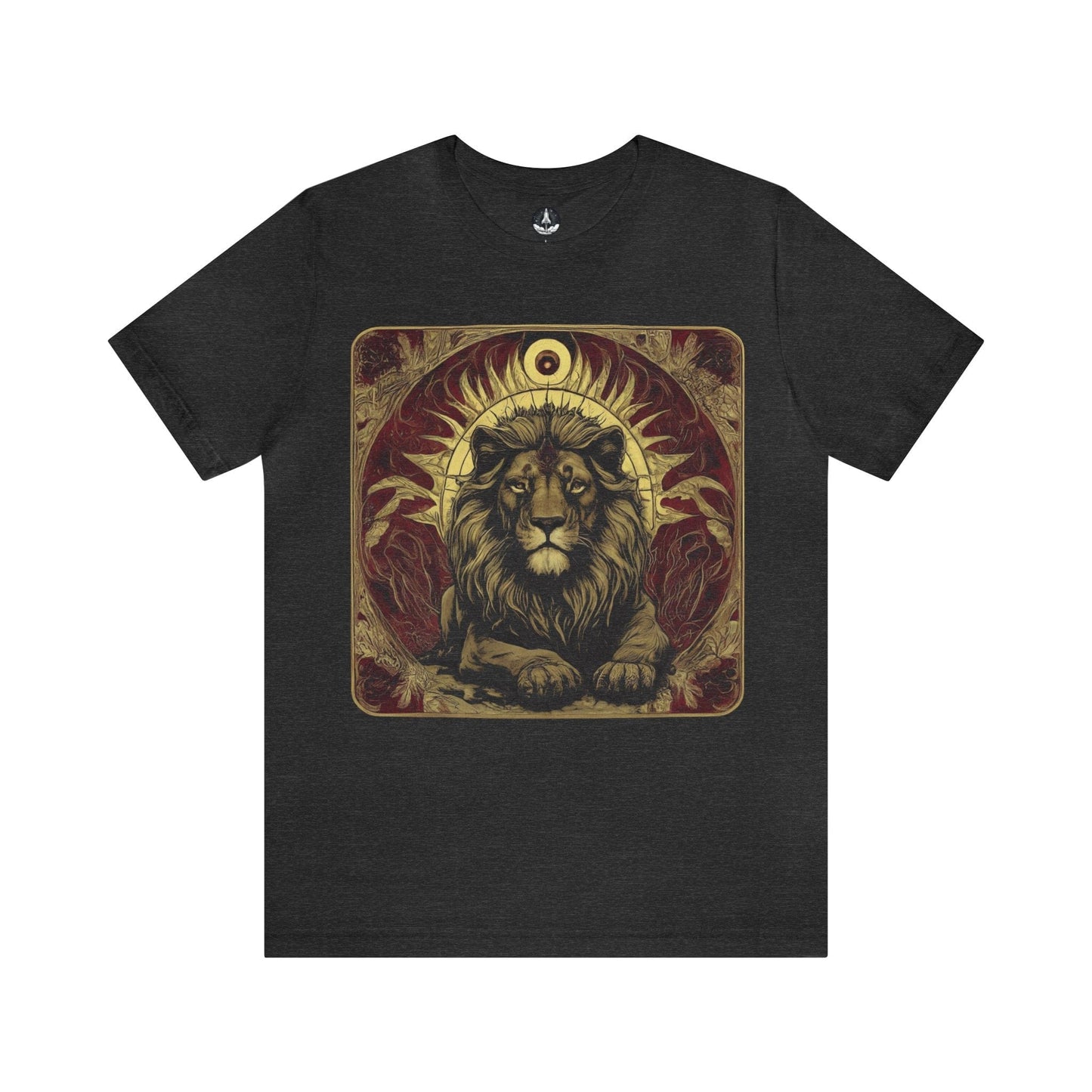 T-Shirt Dark Grey Heather / S The Royalty Sun Tarot Card Leo T-Shirt