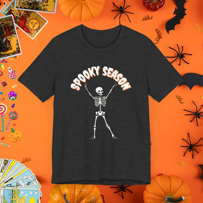 T-Shirt Dark Grey Heather / XS Skeleton Dance Halloween T-Shirt - Halloween Limited Edition