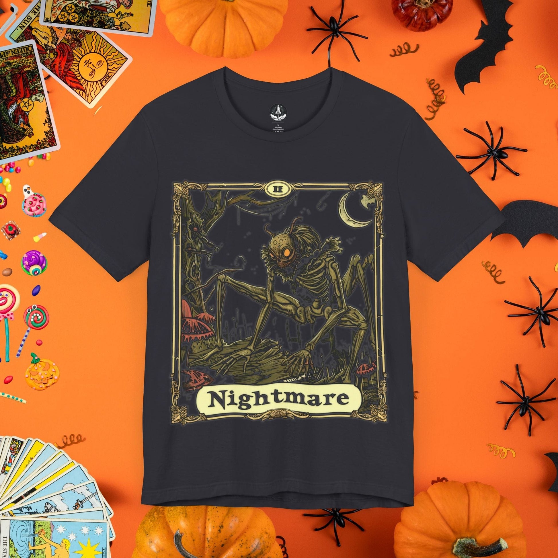 T-Shirt Dark Grey / S Cancer Nightmare Dream Tarot T-Shirt - Halloween Limited Edition