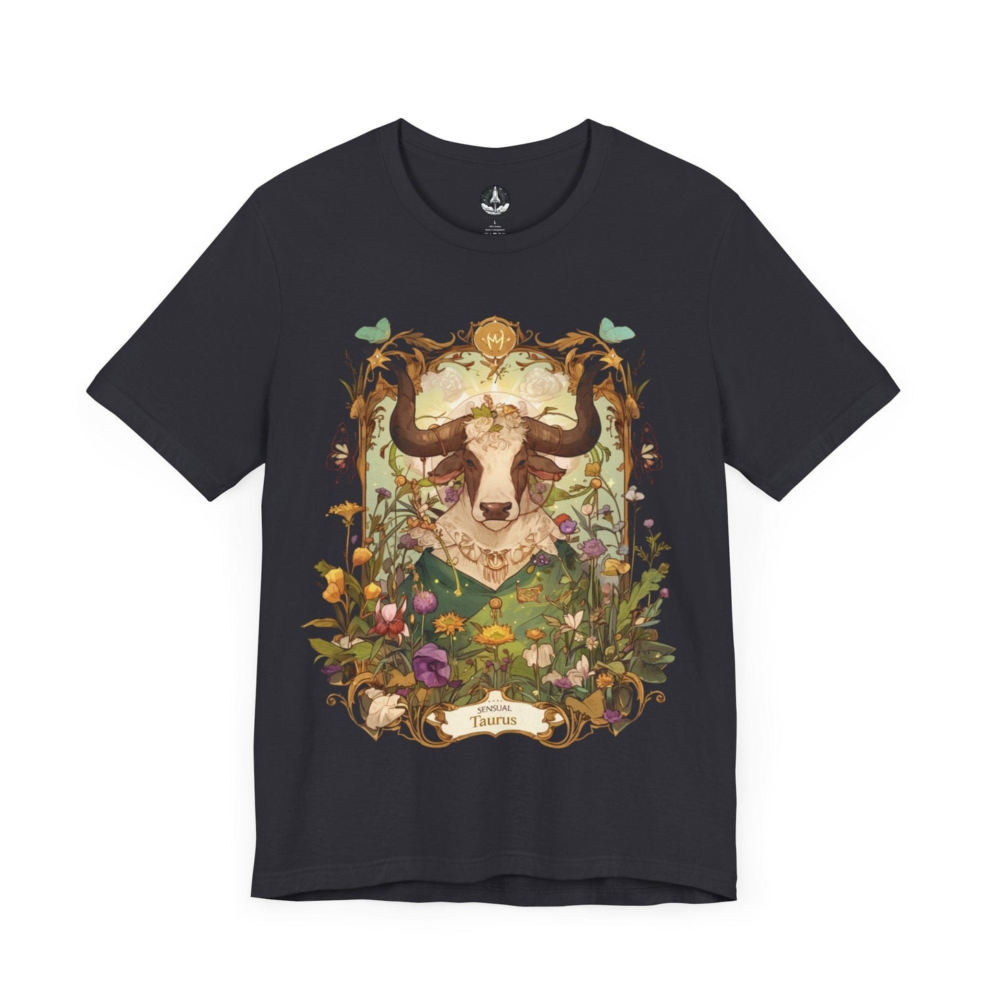 T-Shirt Dark Grey / S Garden of Taurus: Astrology in Bloom T-Shirt