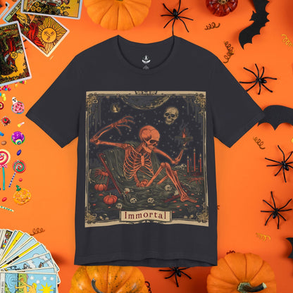 T-Shirt Dark Grey / S Immortal Dreams Tarot Card T-Shirt - Halloween Limited Edition