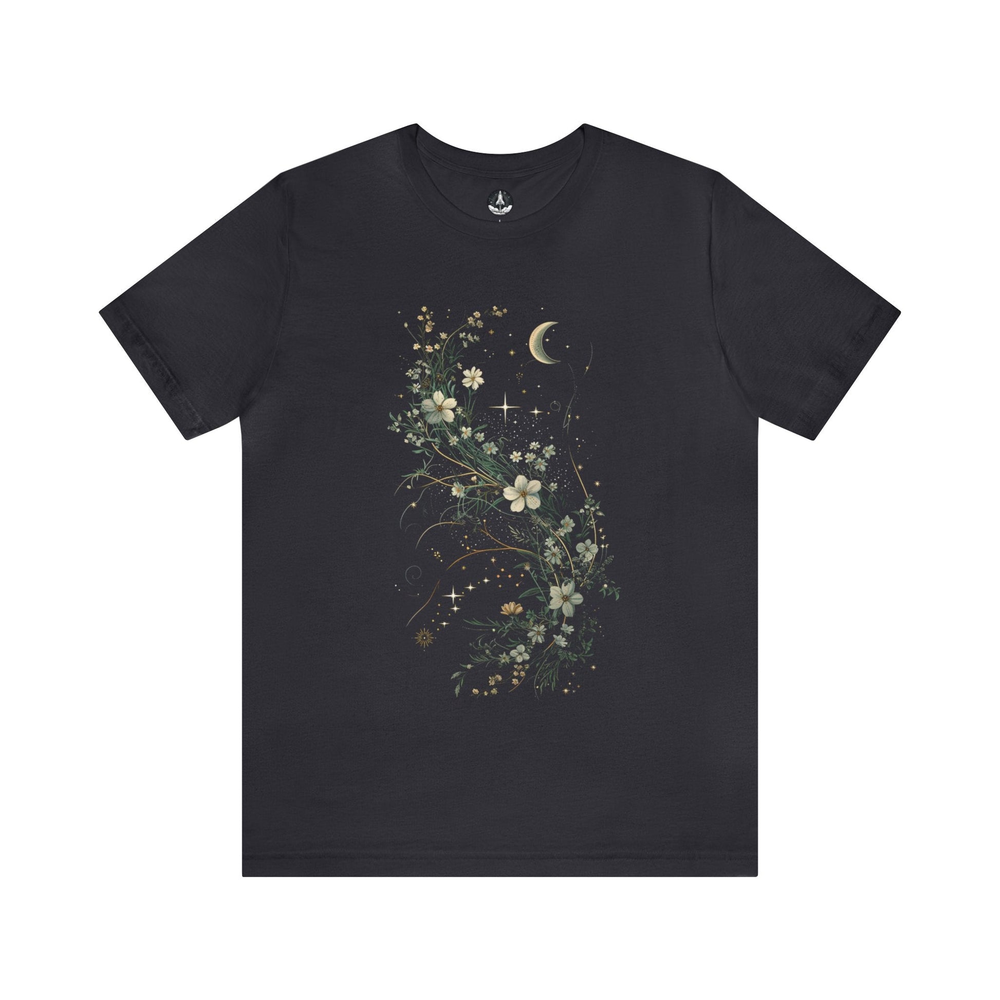 T-Shirt Dark Grey / S Moonlit Petals T-Shirt