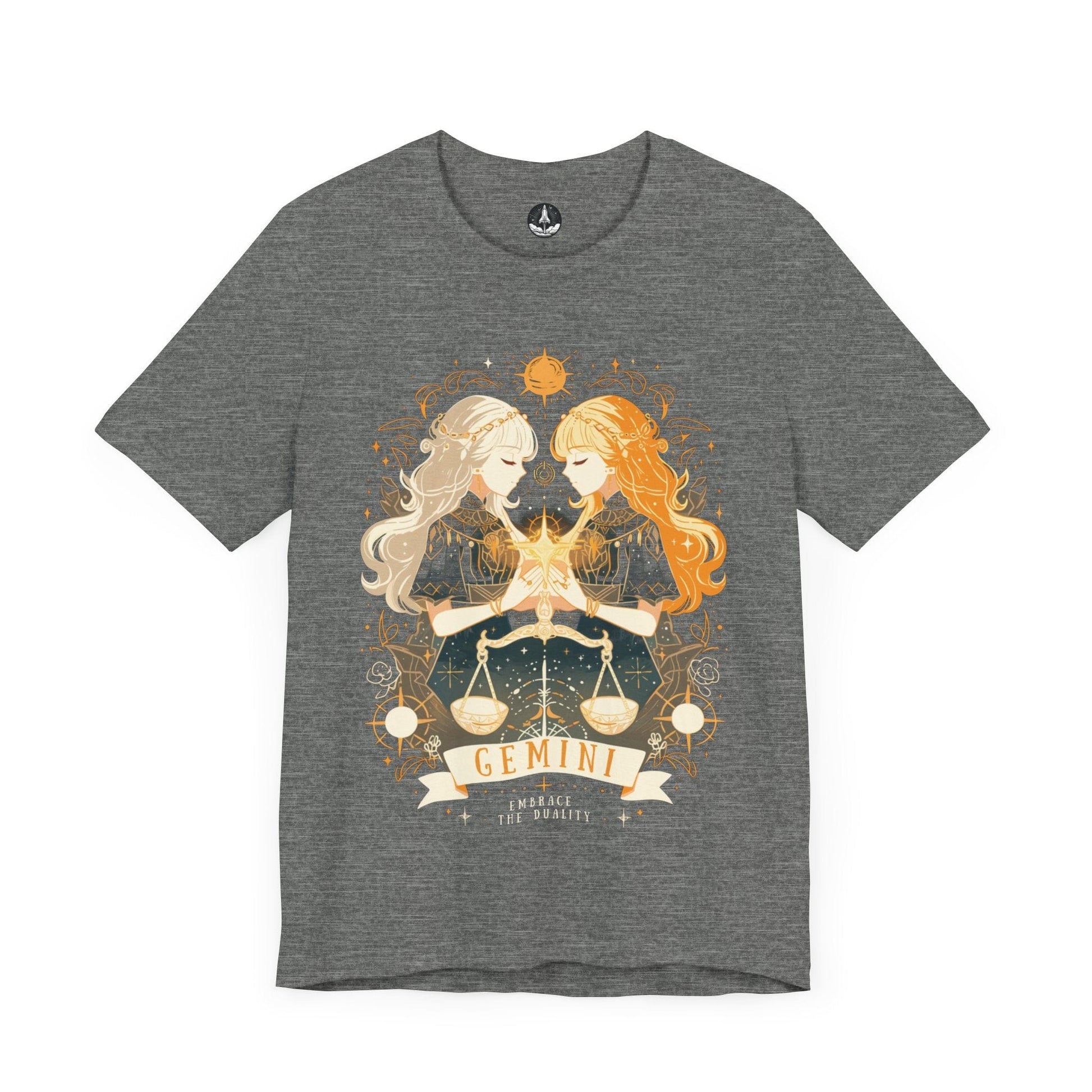 T-Shirt Deep Heather / S Gemini Celestial T-Shirt – Embrace the Duality