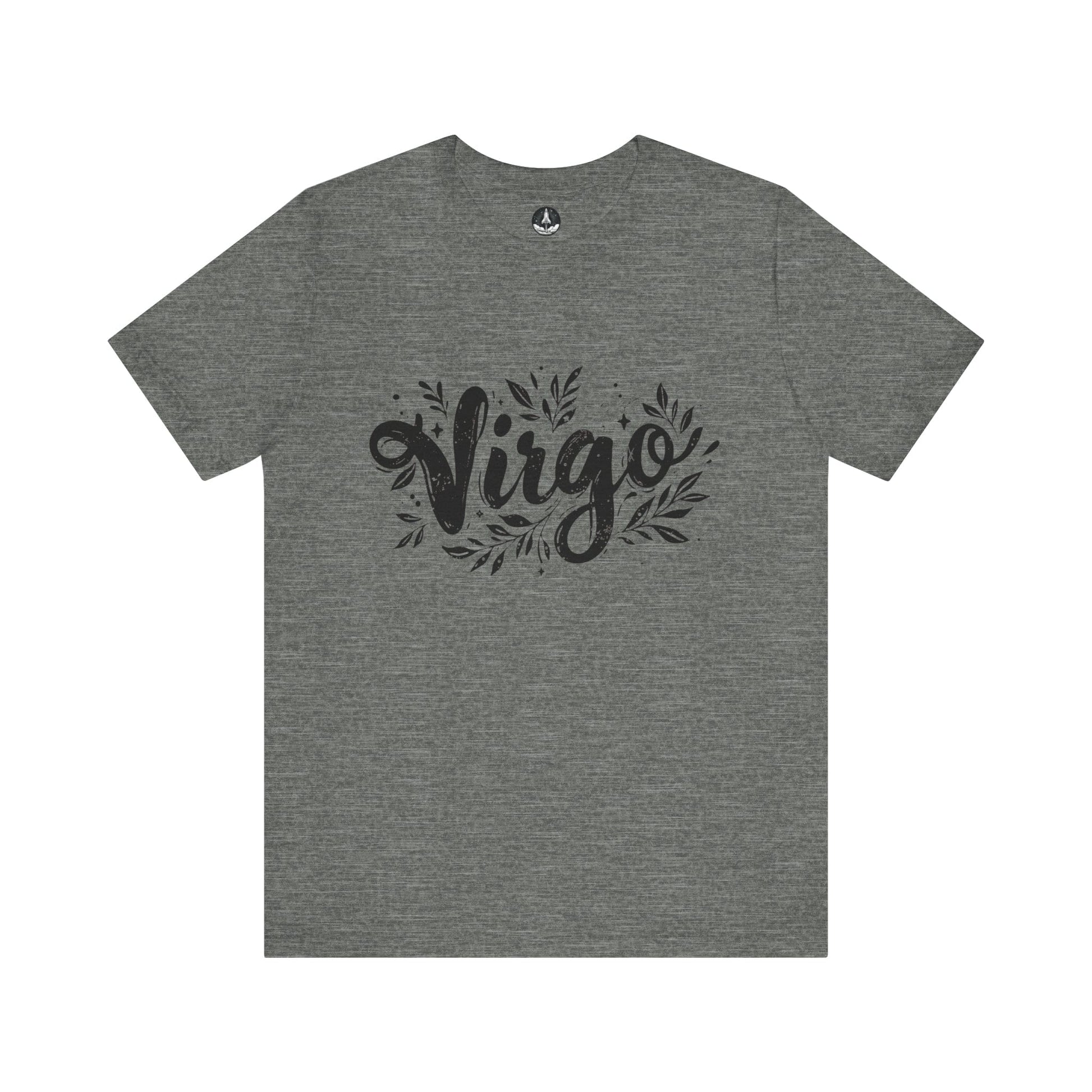 T-Shirt Deep Heather / S Ink Splattered Virtue Virgo TShirt: Artistic Precision