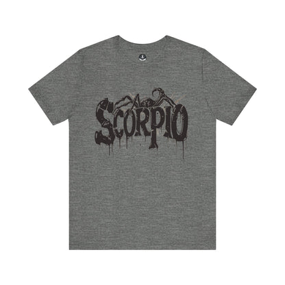 T-Shirt Deep Heather / S Sting of Mystery Scorpio TShirt: Intensity Unleashed