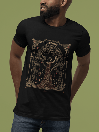 T-Shirt Elegance of Harmony: Libra Tarot Card T-Shirt