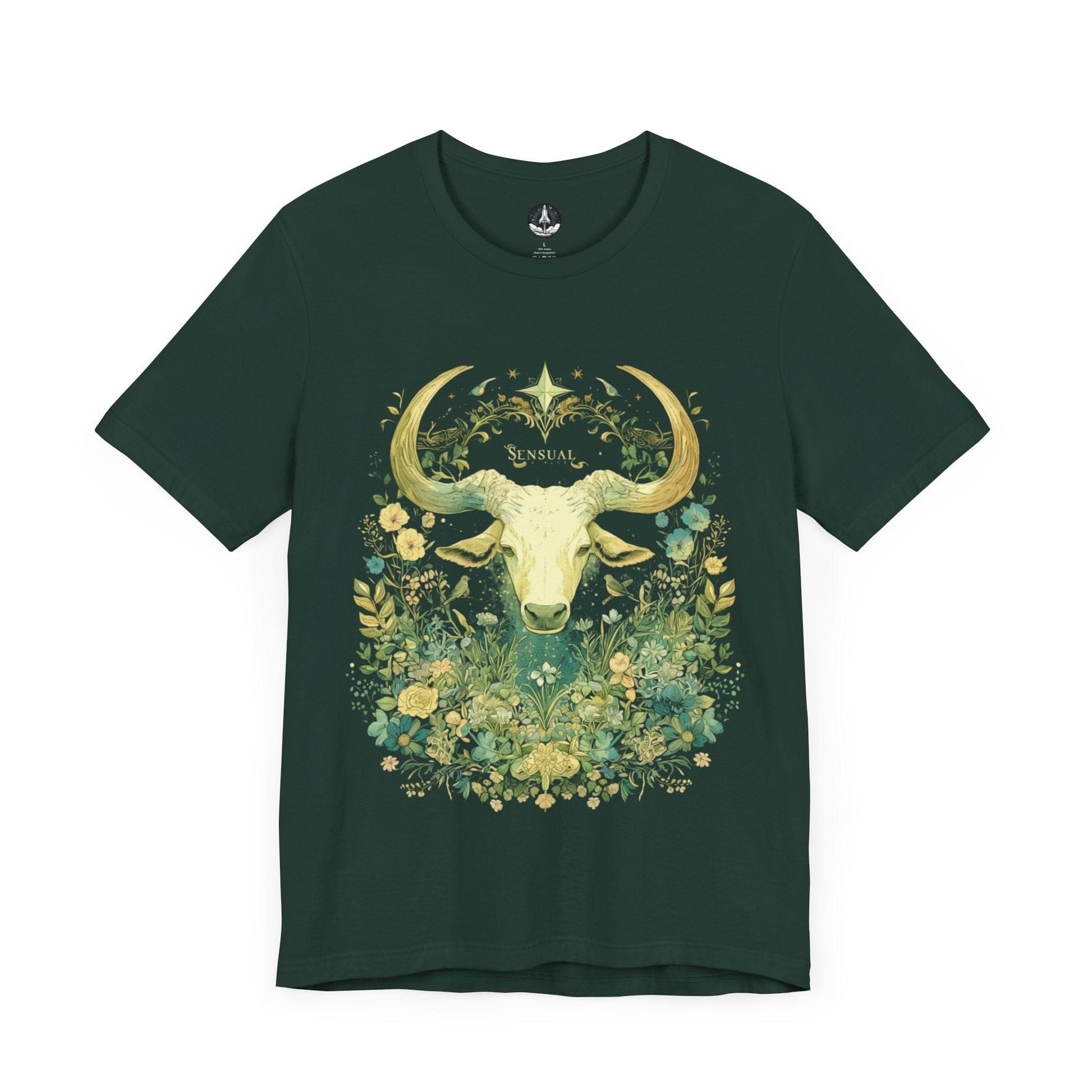 T-Shirt Forest / S Astrological Blossom: Taurus Garden Tee