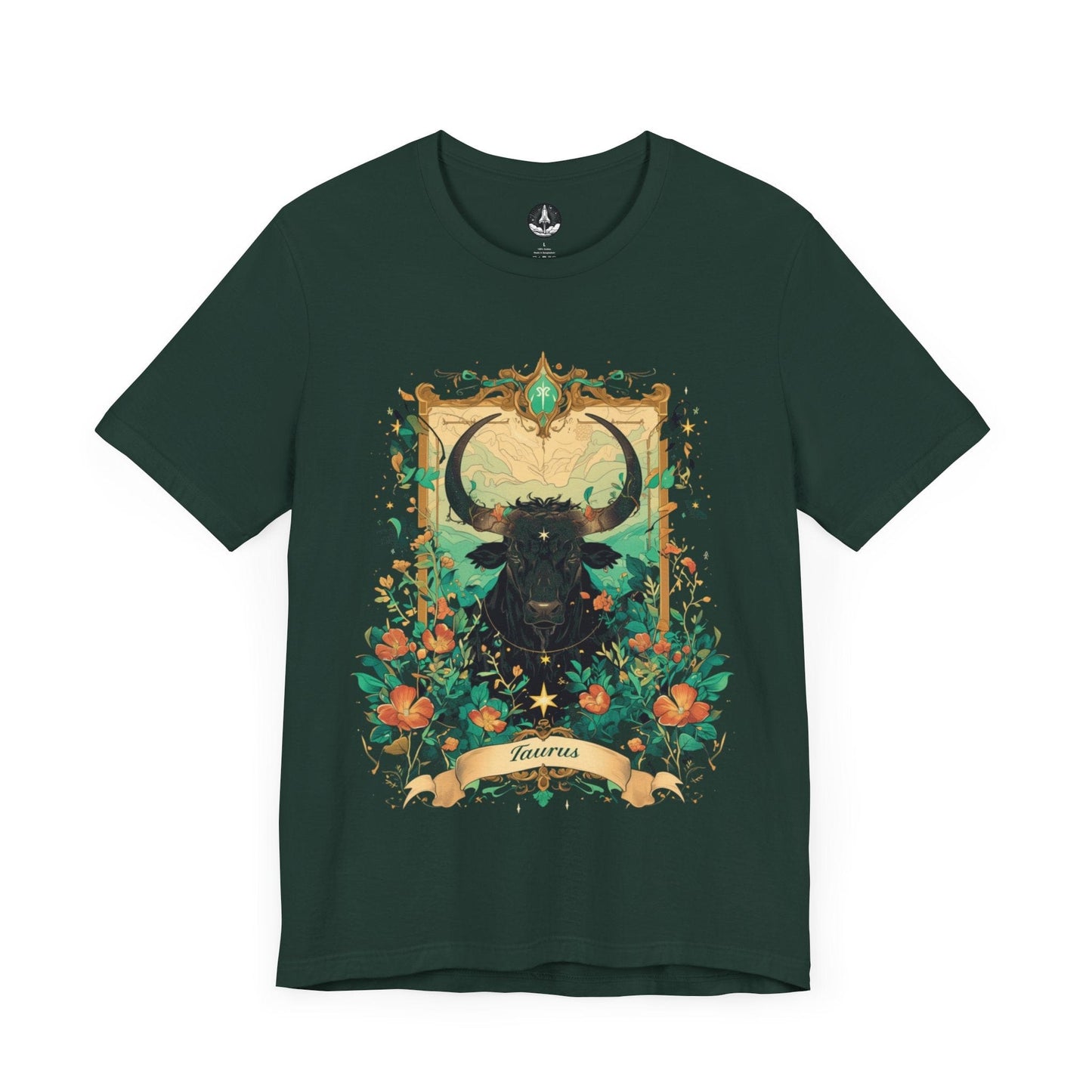 T-Shirt Forest / S Taurus Blossom: Celestial Garden Astrology T-Shirt