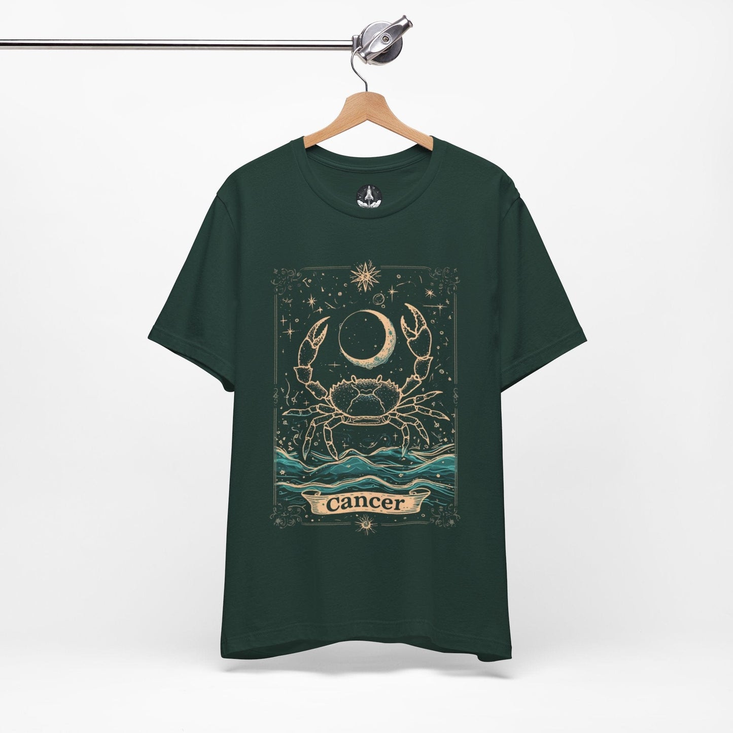 T-Shirt Forest / S The Caring Crab: Cancer Tarot Card T-Shirt