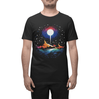 T-Shirt Galactic Mountain: Celestial Serenity T-Shirt