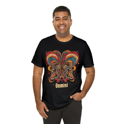 T-Shirt Gemini Abstract Essence T-Shirt: A Vivid Canvas of Duality