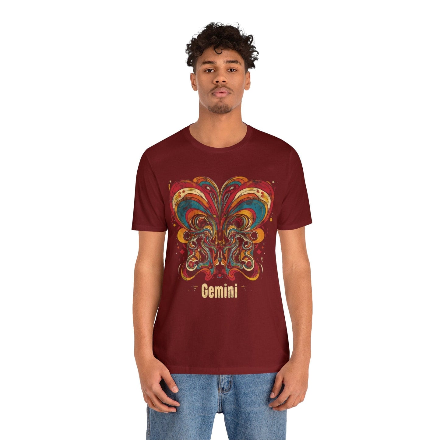 T-Shirt Gemini Abstract Essence T-Shirt: A Vivid Canvas of Duality