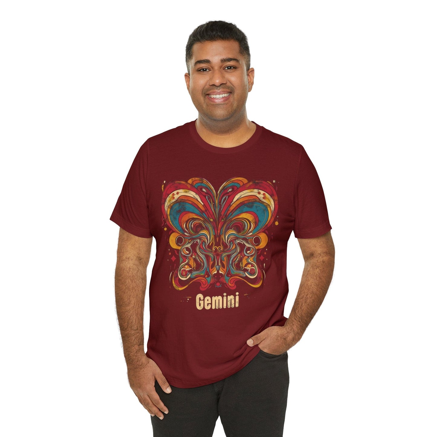 T-Shirt Gemini Abstract Essence T-Shirt: A Vivid Canvas of Duality