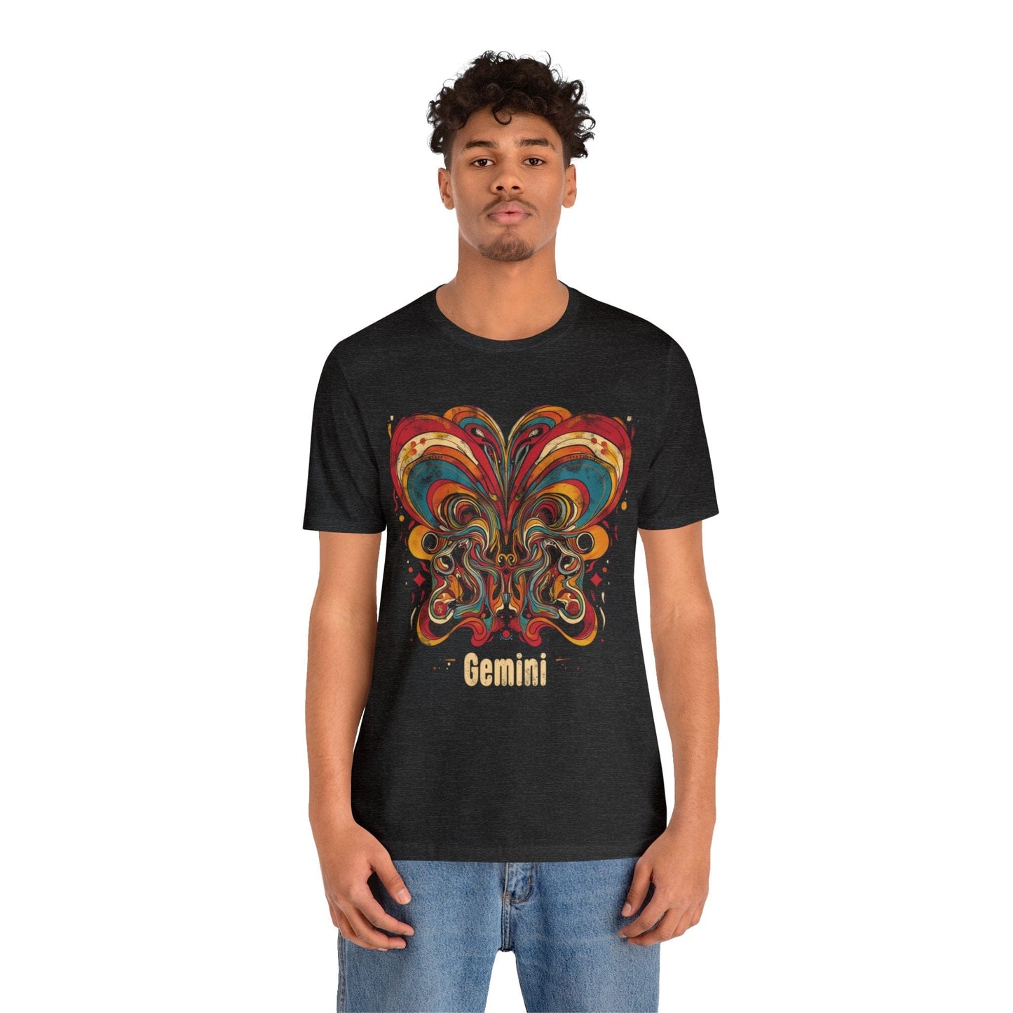 T-Shirt Gemini Abstract Essence T-Shirt: A Vivid Canvas of Duality