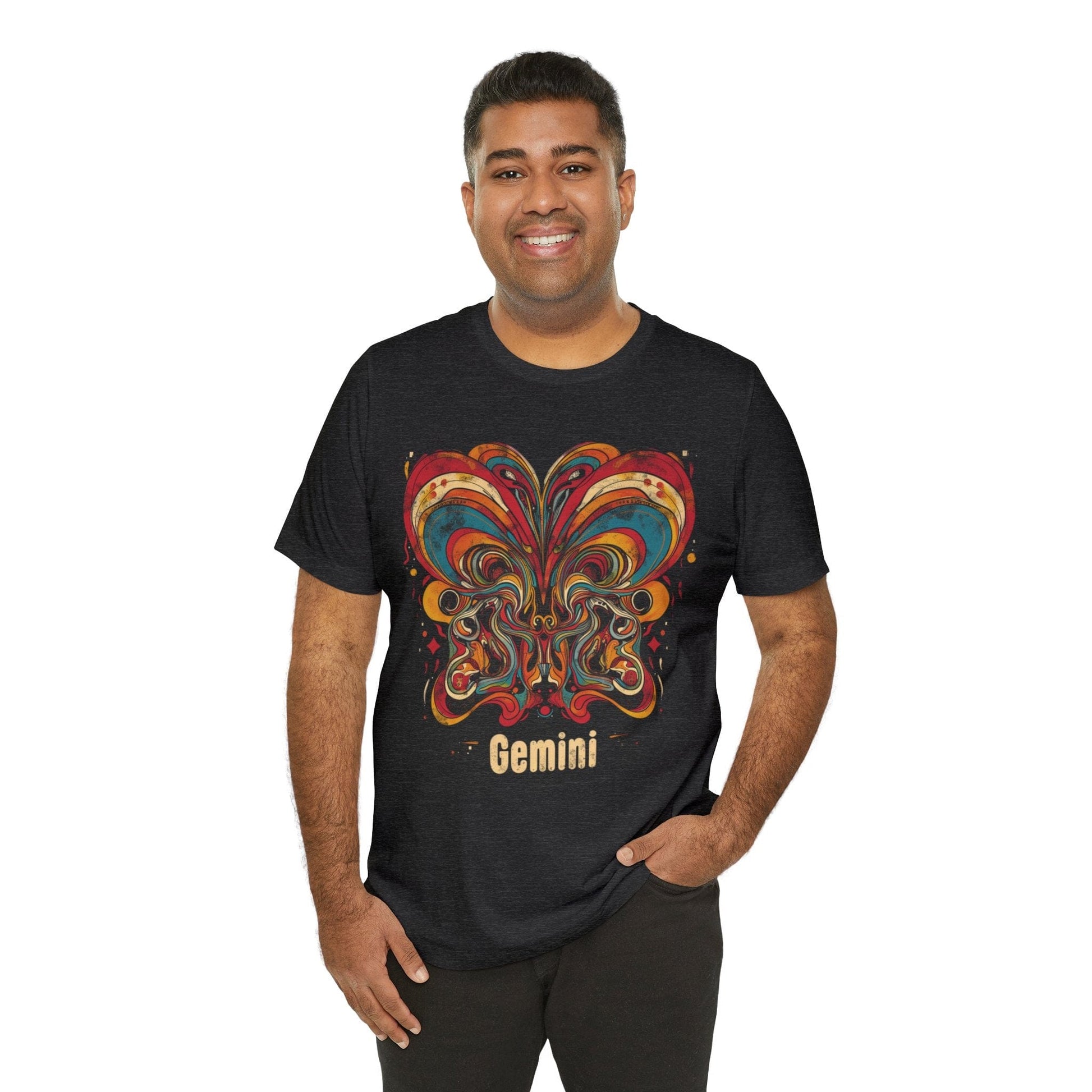 T-Shirt Gemini Abstract Essence T-Shirt: A Vivid Canvas of Duality