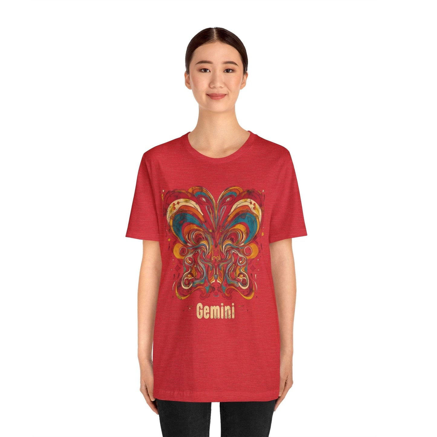 T-Shirt Gemini Abstract Essence T-Shirt: A Vivid Canvas of Duality