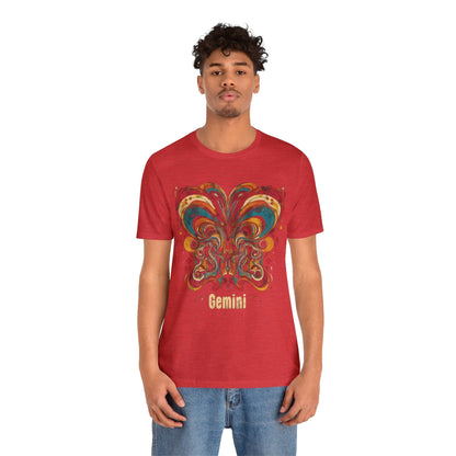 T-Shirt Gemini Abstract Essence T-Shirt: A Vivid Canvas of Duality