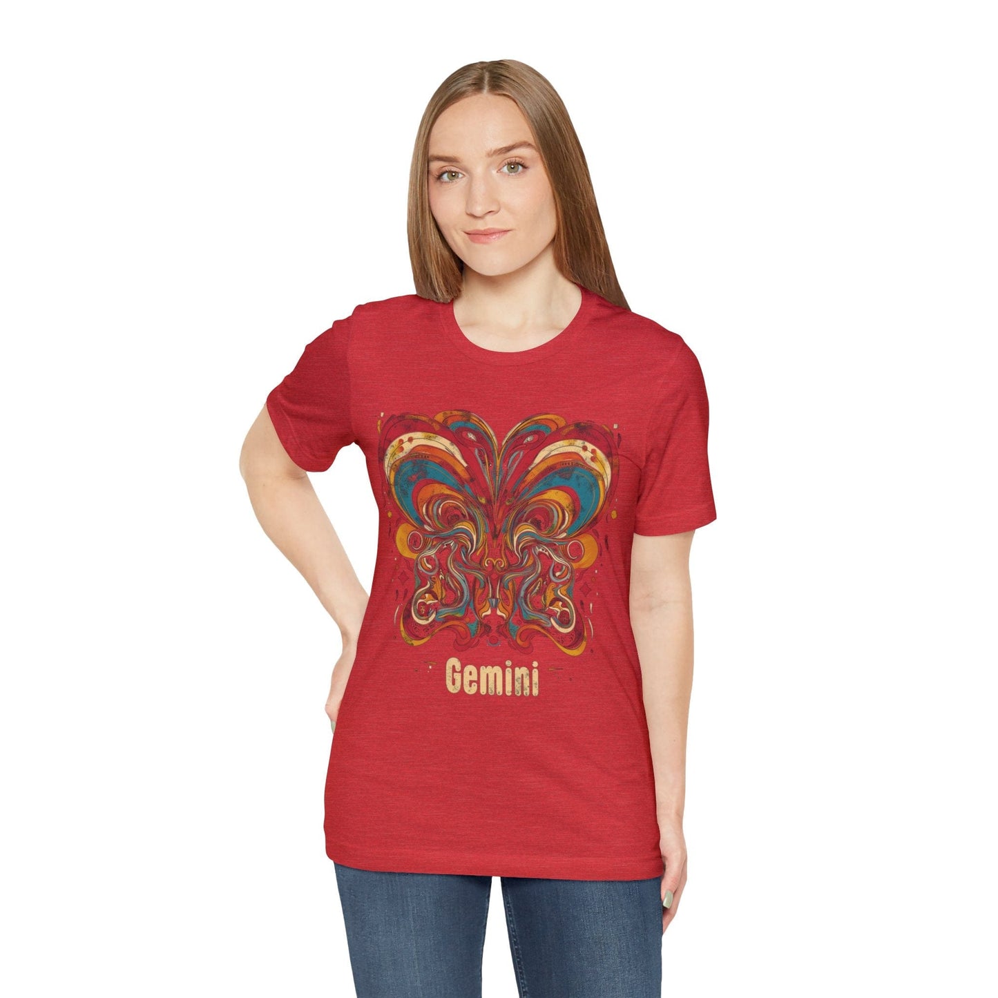 T-Shirt Gemini Abstract Essence T-Shirt: A Vivid Canvas of Duality