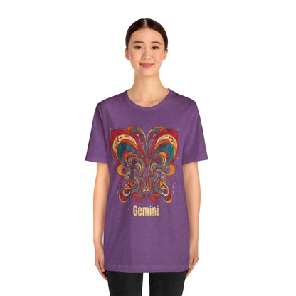 T-Shirt Gemini Abstract Essence T-Shirt: A Vivid Canvas of Duality