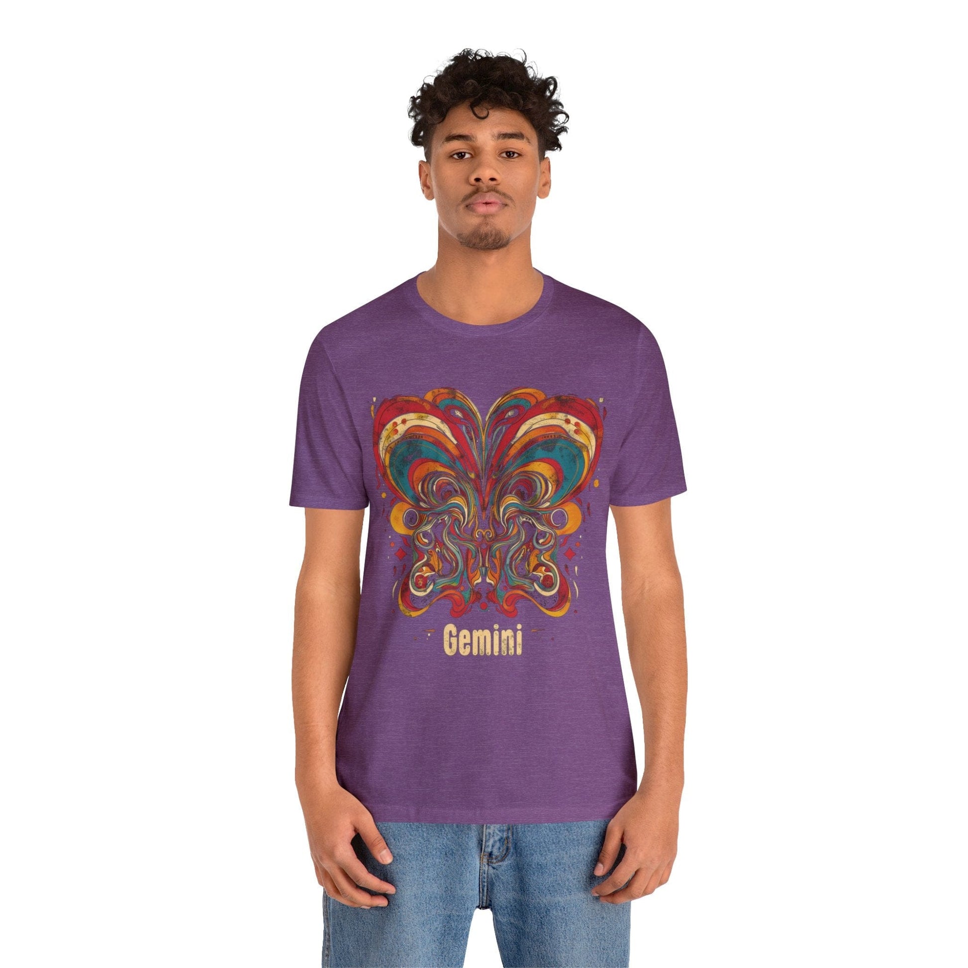 T-Shirt Gemini Abstract Essence T-Shirt: A Vivid Canvas of Duality