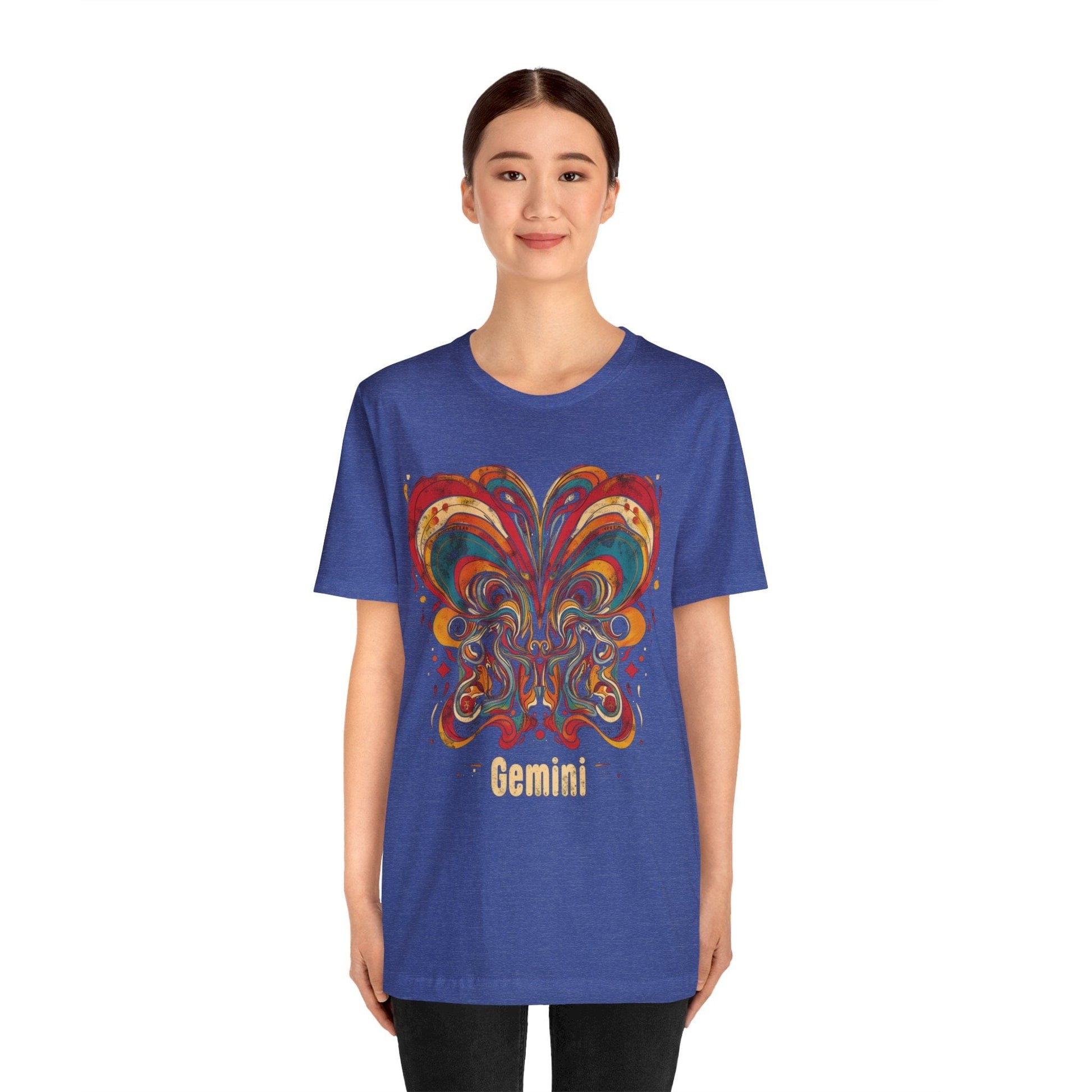 T-Shirt Gemini Abstract Essence T-Shirt: A Vivid Canvas of Duality