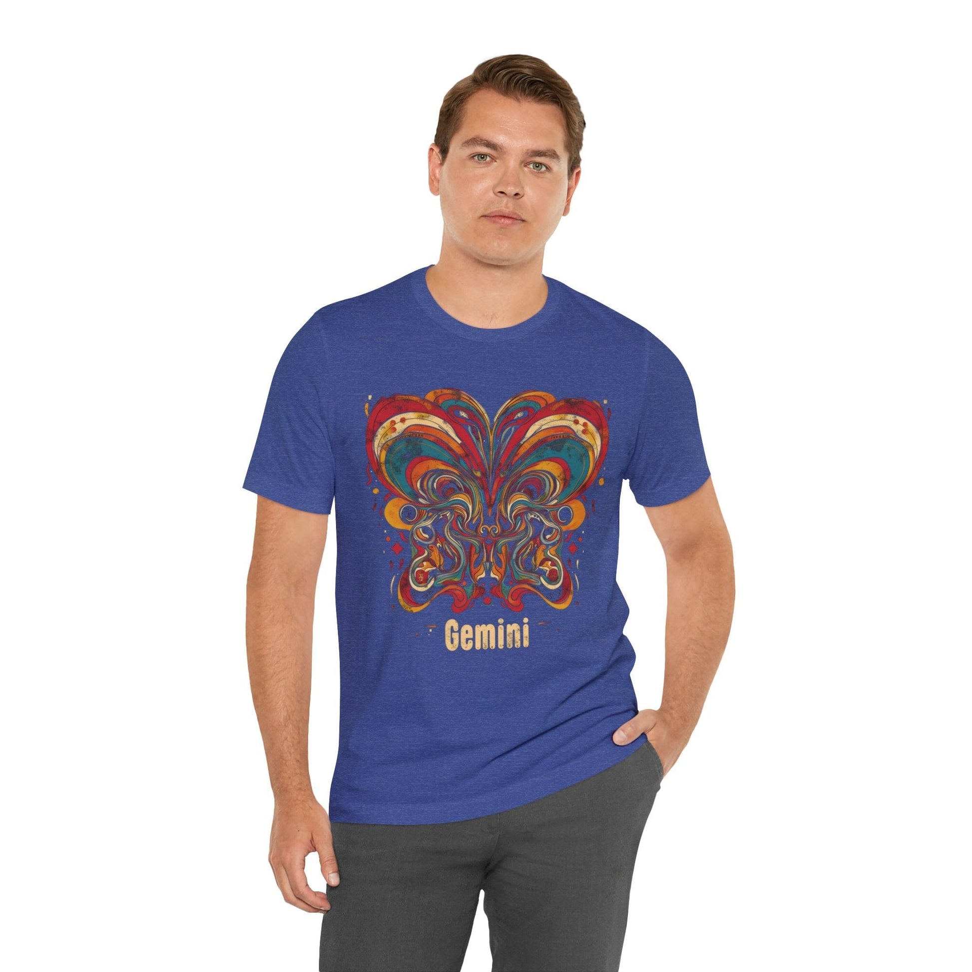 T-Shirt Gemini Abstract Essence T-Shirt: A Vivid Canvas of Duality