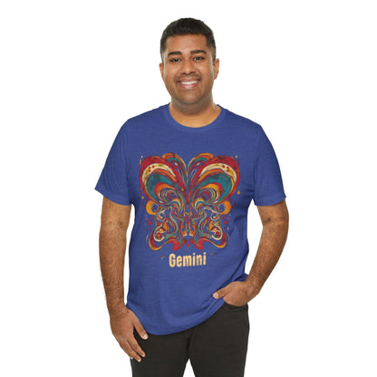 T-Shirt Gemini Abstract Essence T-Shirt: A Vivid Canvas of Duality