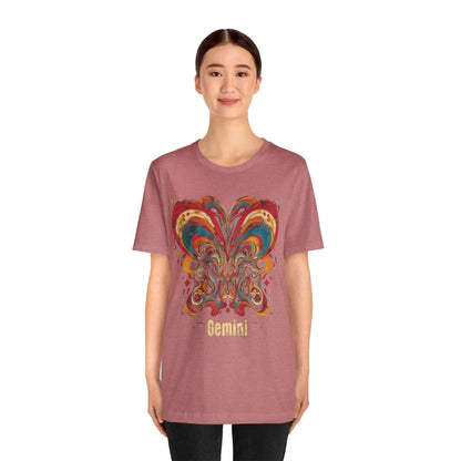 T-Shirt Gemini Abstract Essence T-Shirt: A Vivid Canvas of Duality