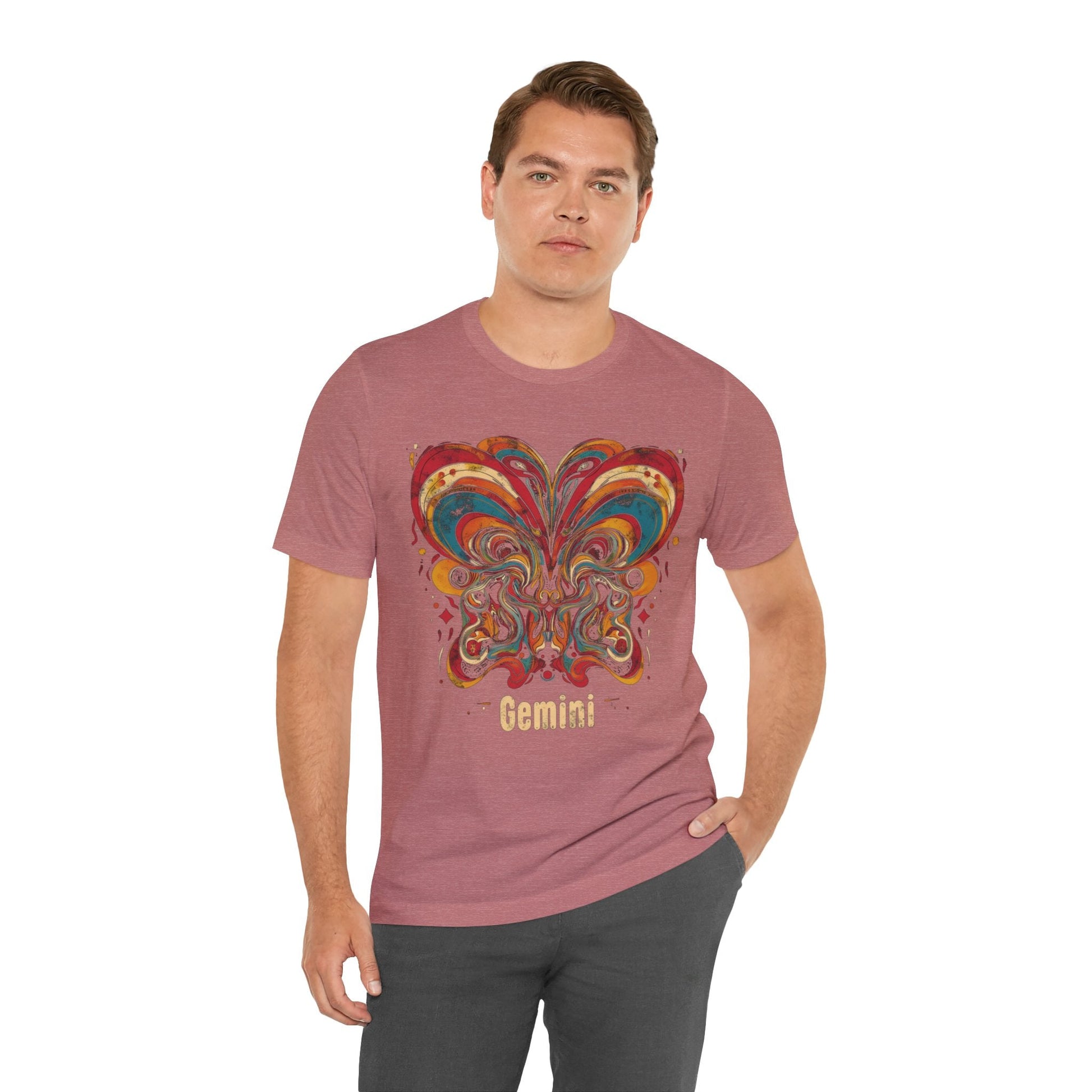 T-Shirt Gemini Abstract Essence T-Shirt: A Vivid Canvas of Duality