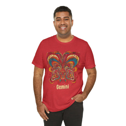 T-Shirt Gemini Abstract Essence T-Shirt: A Vivid Canvas of Duality