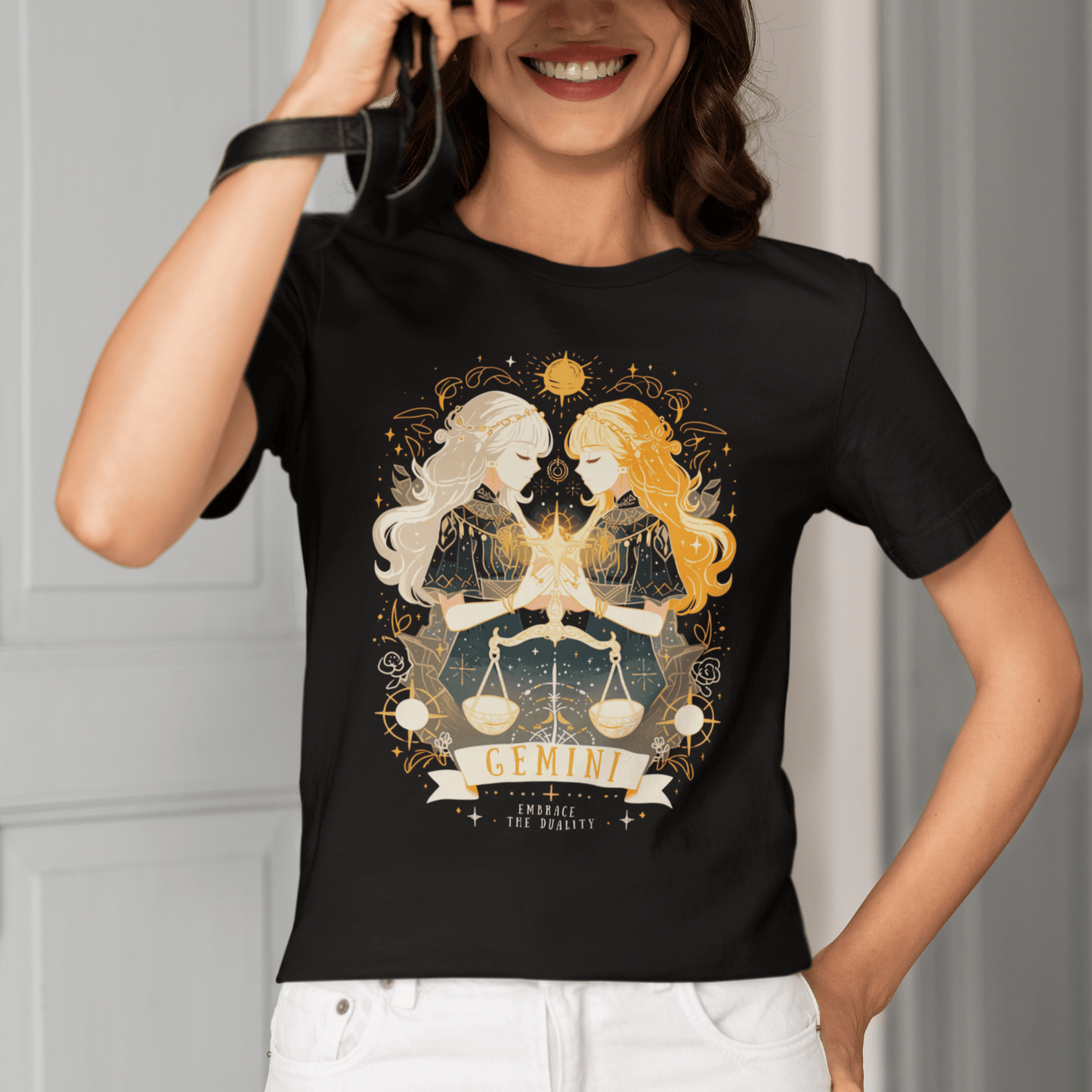 T-Shirt Gemini Celestial T-Shirt – Embrace the Duality