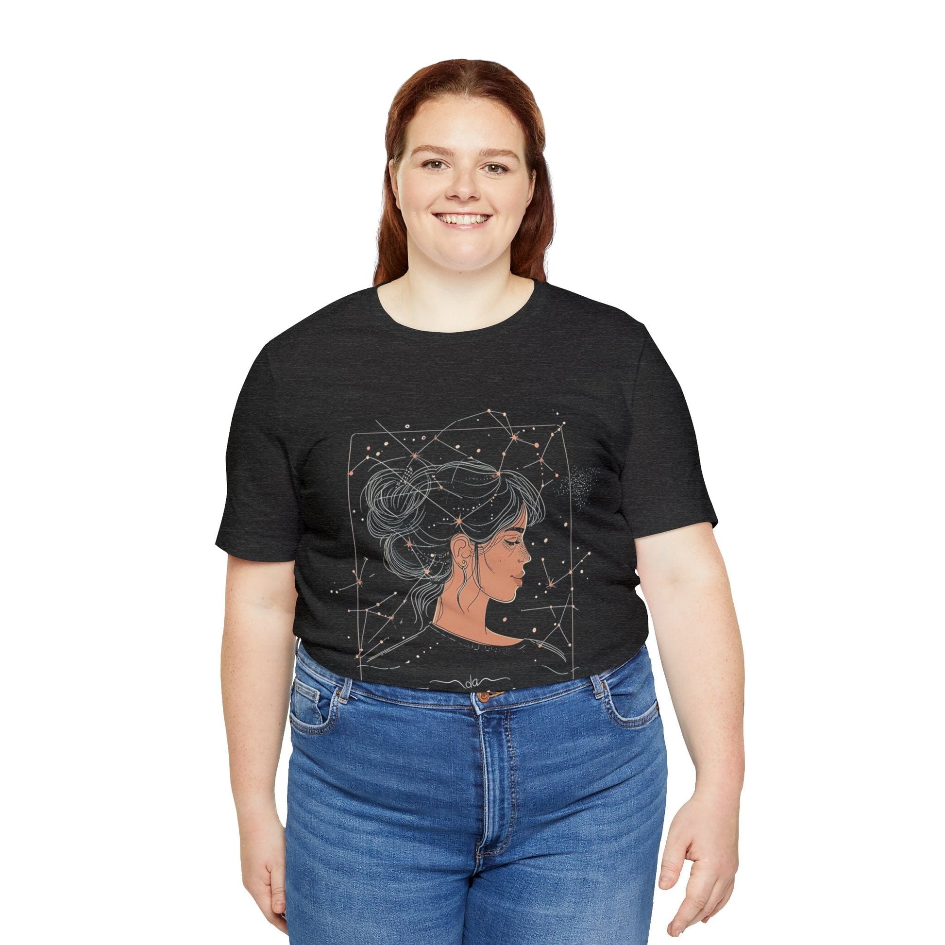 T-Shirt Gemini Mercurial Magic T-Shirt: Stargazing Elegance for the Twin Souls