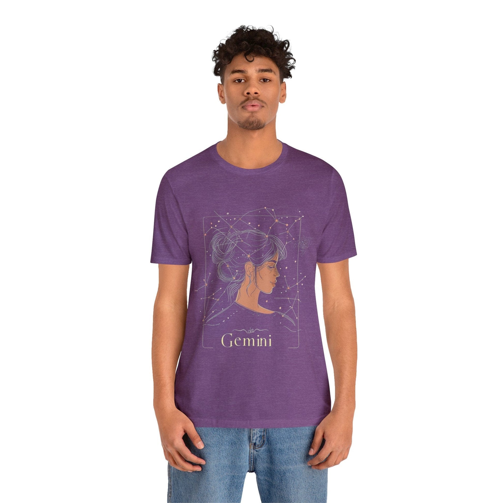 T-Shirt Gemini Mercurial Magic T-Shirt: Stargazing Elegance for the Twin Souls