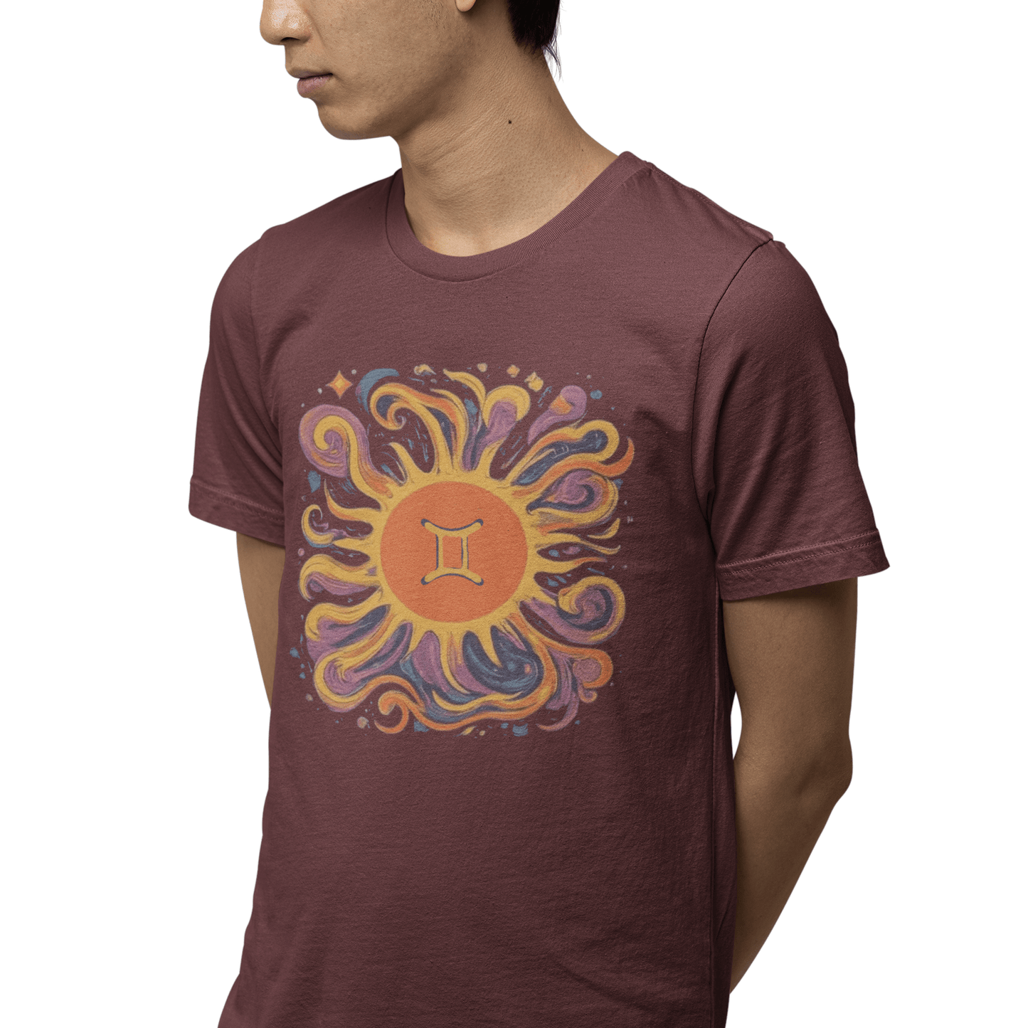 T-Shirt Gemini Solar Harmony Soft T-Shirt: Duality in Design