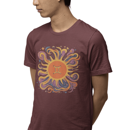 T-Shirt Gemini Solar Harmony Soft T-Shirt: Duality in Design