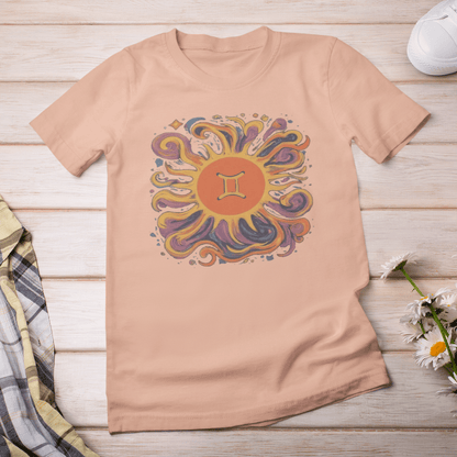 T-Shirt Gemini Solar Harmony Soft T-Shirt: Duality in Design