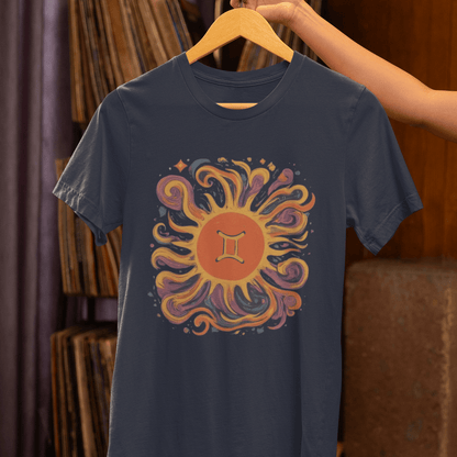 T-Shirt Gemini Solar Harmony Soft T-Shirt: Duality in Design