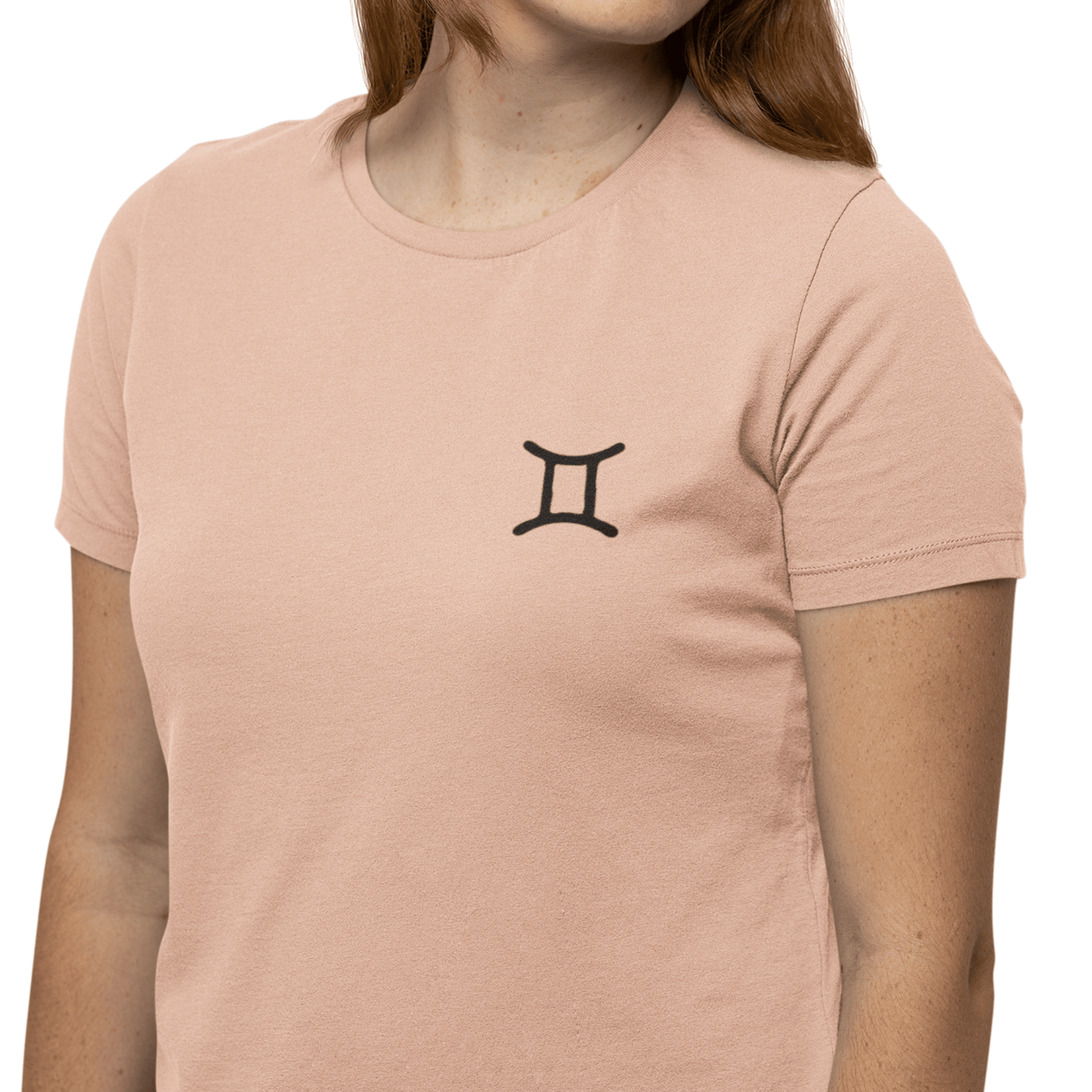 T-Shirt Gemini Twin Glyph T-Shirt: Dynamic Style for the Social Butterfly