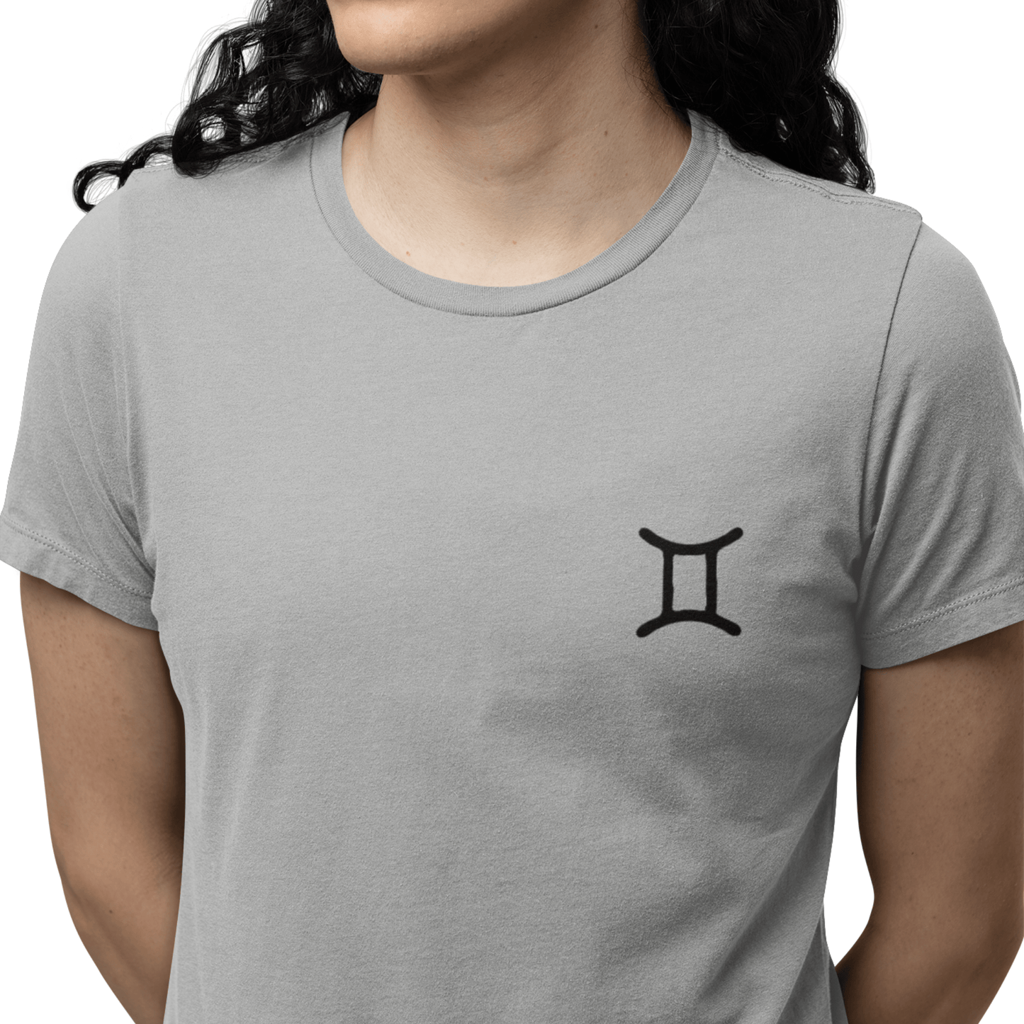 T-Shirt Gemini Twin Glyph T-Shirt: Dynamic Style for the Social Butterfly