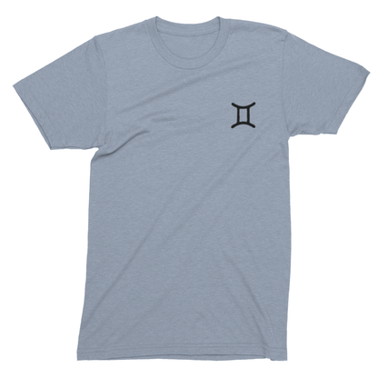 T-Shirt Gemini Twin Glyph T-Shirt: Dynamic Style for the Social Butterfly