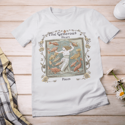 T-Shirt Generous Heart: Pisces Tarot Card T-Shirt