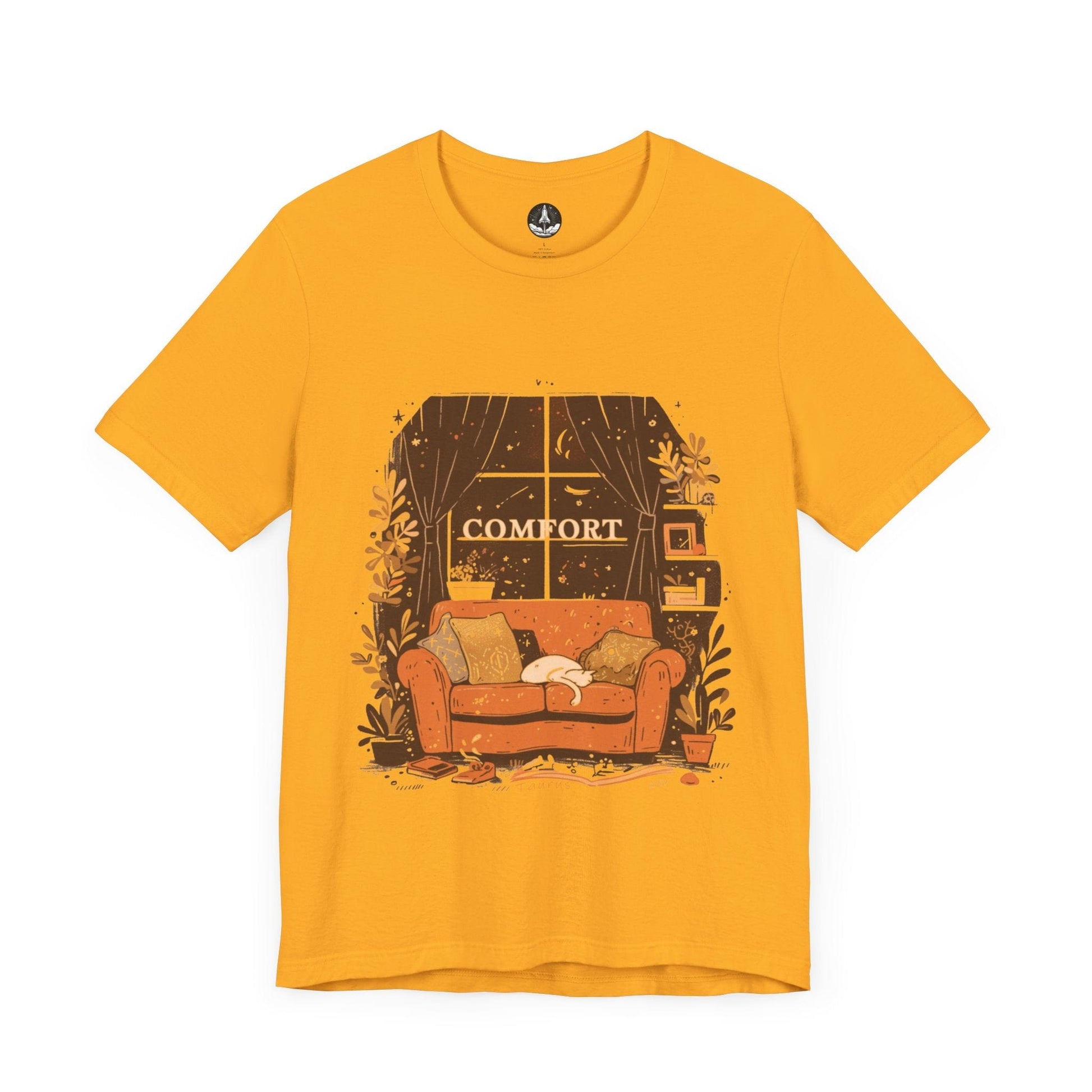 T-Shirt Gold / S Astrological Comfort: Taurus the Seeker T-Shirt