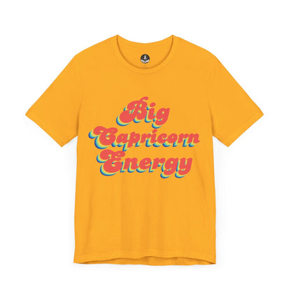 T-Shirt Gold / S Big Capricorn Energy T-Shirt