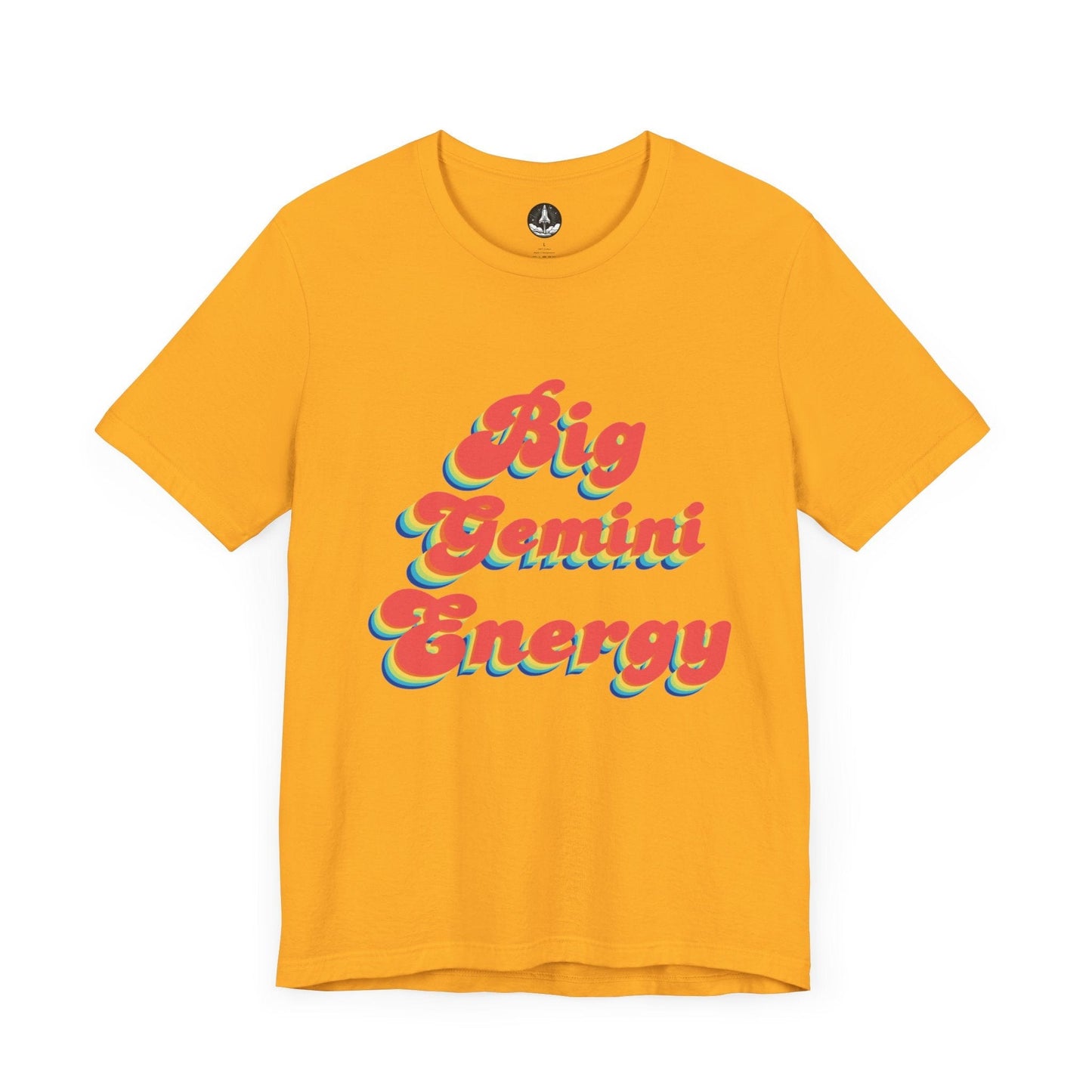 T-Shirt Gold / S Big Gemini Energy TShirt
