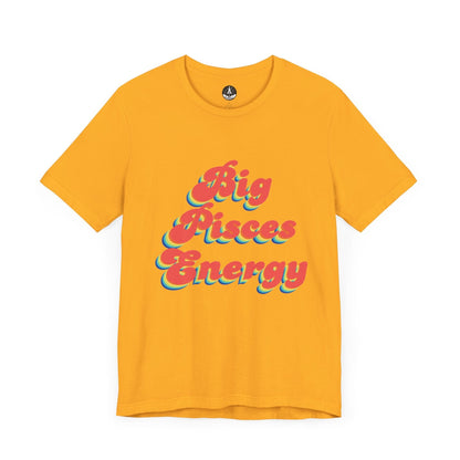 T-Shirt Gold / S Big Pisces Energy T-Shirt