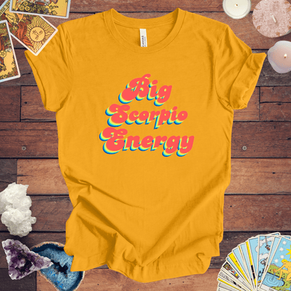 T-Shirt Gold / S Big Scorpio Energy T-Shirt