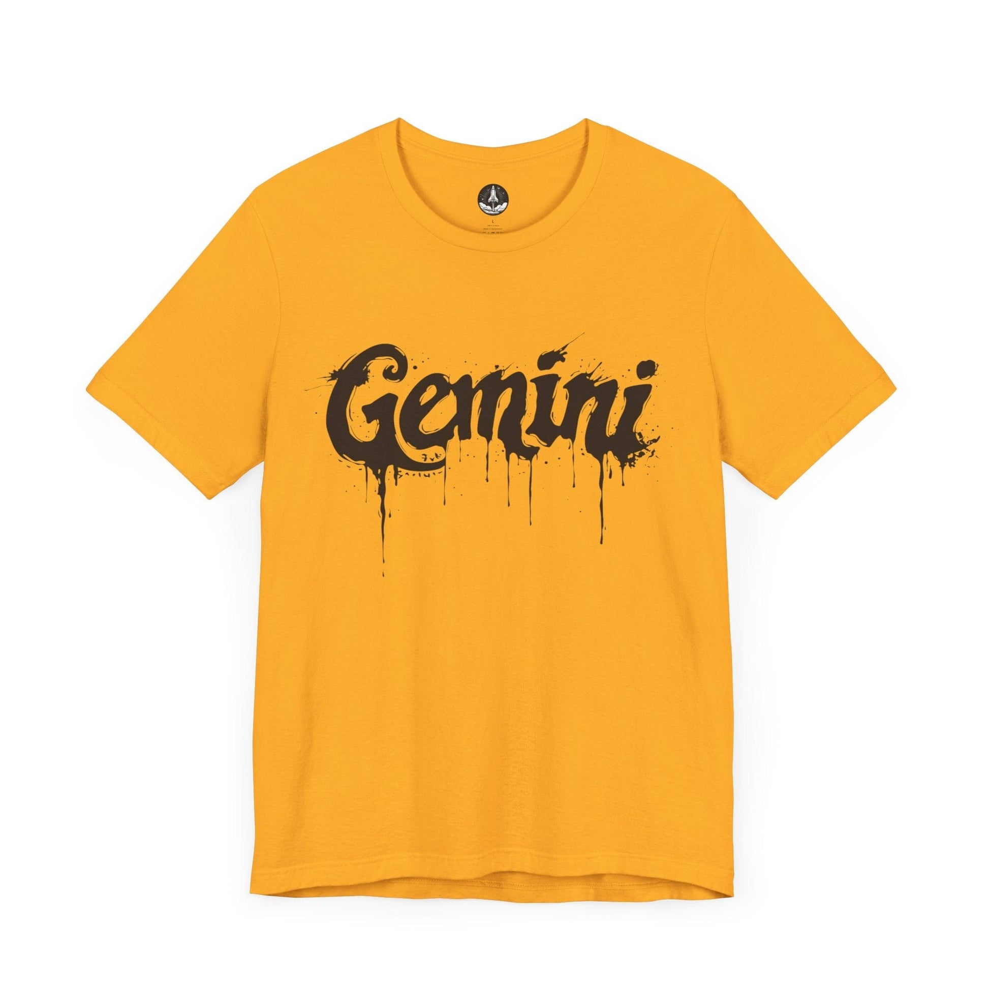 T-Shirt Gold / S Gemini Ink Drop TShirt
