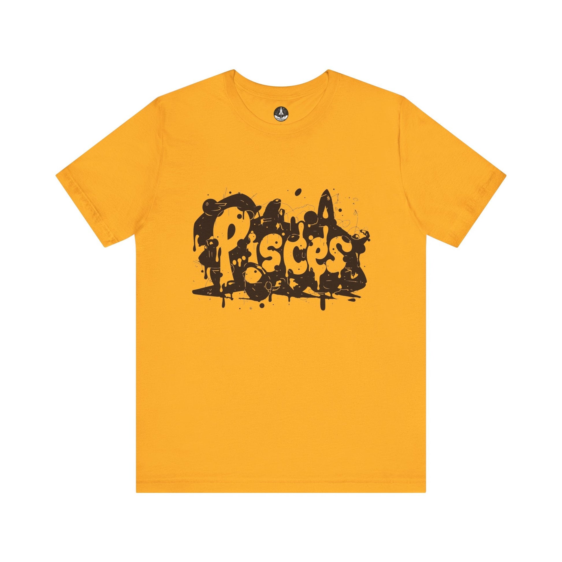 T-Shirt Gold / S Piscean Inkflow TShirt: Depth of Imagination