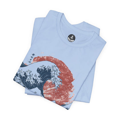 T-Shirt Great Wave of Aquarius TShirt: A Japanese Zodiac Fusion