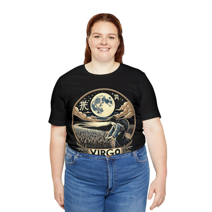 T-Shirt Harvest Moon Serenity: Virgo Ukiyo-e Inspired T-Shirt